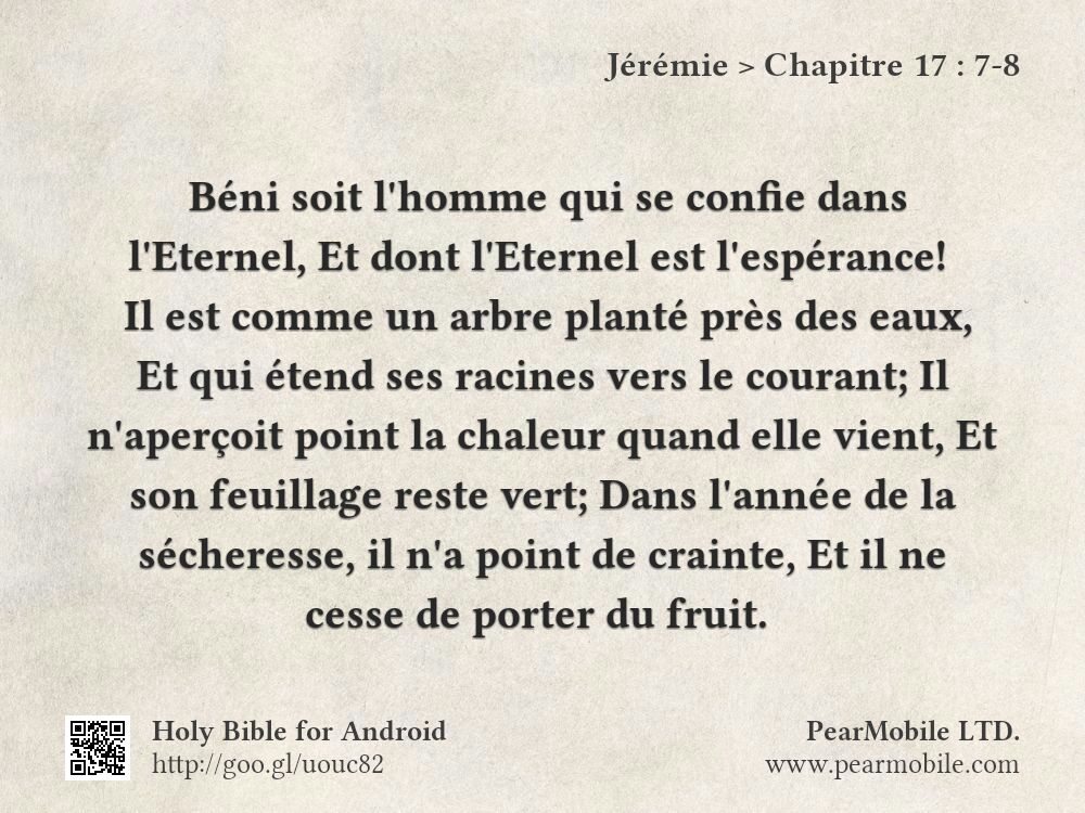 Jérémie, Chapitre 17:7-8